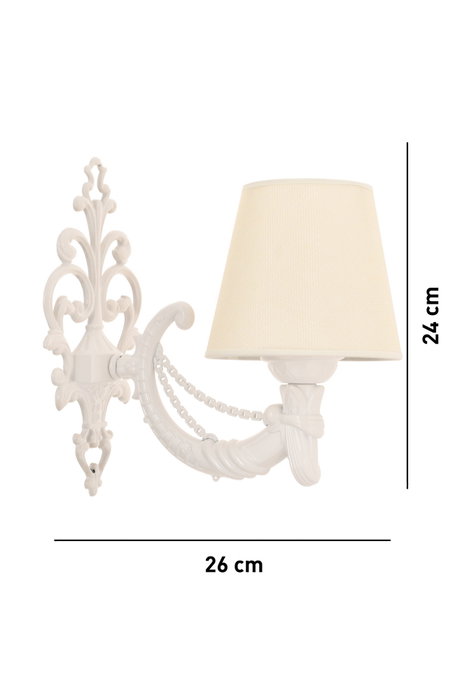 Opviq Lámpara de pared Gloria - Crema, Blanco Opviq Lámpara de pared Gloria - Crema, Blanco